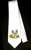 Party Decoration Necktie with head, mountain, deer, rack, antler