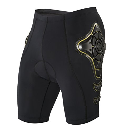G-Form Pro-B Bike Compression Shorts, Black/Yellow, X-Large