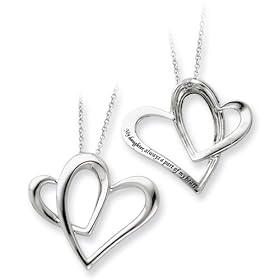 Daughter...Always A Part Of My Heart Necklace in Sterling Silver