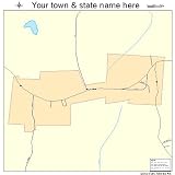 Street and Road Map of Jerusalem, Ohio OH - Printed poster size wall atlas of your home town
