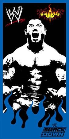 Childrens Toyshop  Kitchen & Housewares : ZAP WWE BATISTA PRINTED TOWEL