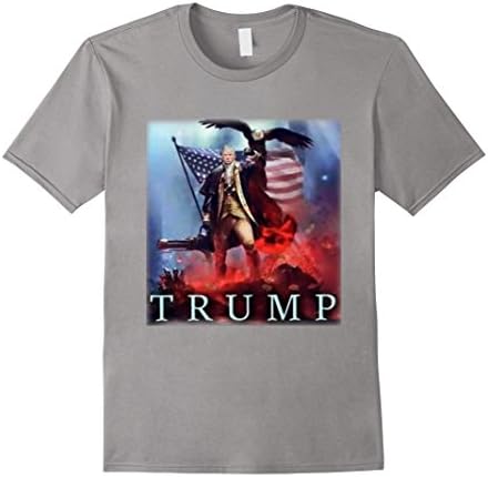 Men's Donald J. Trump Presidential Election Funny Political Shirt 2XL Slate