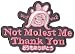 Watashi Baka Da Japanese Art Slogan Patch - Not Molest Me