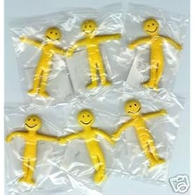 20 x Stretchy Smiley Men Party Bags Fillers