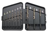 Irwin 73355 TurboMax 10 Piece 1/16-Inch to 1/4-Inch Twist Drill Bit Assortment in Plastic Case