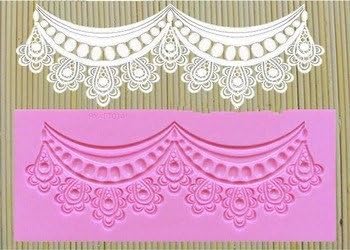 Lovely Mold : Necklace Sugar Lace Silicone Mat Flower Fondant Cake Decoration Silicon Mold