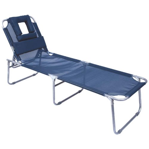 Club Fun Dark Blue Folding Lounge Chair