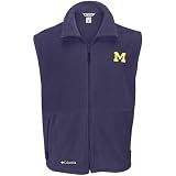 Columbia Michigan Wolverines Slotback Fleece Vest