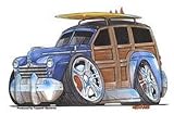 Net Sales-Stickers:Car; Surfin' Woody; Multi color for 0-0 ALL MAKES ALL MODELS ALL
