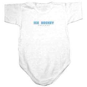 Baby Bodysuit White Ollege Transfer Ice Hockey Sports