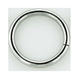 Single Stainless Steel Continuous Ring: 14g, 5/16