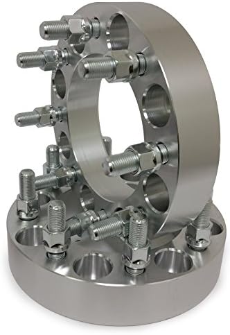 SPACERS 8X6.5 to 8X6.5 Wheel ADAPTERS 14X1.5 Studs 1.5" INCH Thick | FITS Most 8 Lug Chevy GMC and Hummer 14X1.5