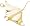 Manta Ray Charm, Gold Plated Silver