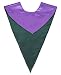 Ivyrobes Unisex Reversible V Shape Choir Stole Purple/Green