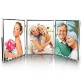 Silver Plated Triple 8 x 10 Photo Frame