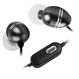 GTMax Black 3.5mm Metal Stereo Headset Handsfree Soft Gel Earbud with Microphone for Palm Pixi / Pre / Treo Pro 850 / E2 Tungsten