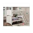 White Shutter HardWood Twin Full Size Bunk Bed from Coaster