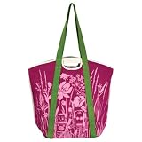 Robots In Love Pink Organic Cotton Handbag & Eco Tote