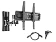 Pyle Hot Articulating Wall Mount & Cable Package for Home/Office/Schools/Public -- PSW974S 26" To 42" Flat Panel Articulating TV Wall Mount + PHDMRT6 6Ft. Horizontal Swivel High Definition HDMI Cable With Heavy-Duty Fiber Shielding.