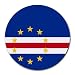 Cape Verde Flag Round Mouse Pad