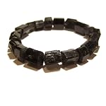 Tourmaline Bracelet 02 Stretch Black Raw Nugget Gemstone Crystal Healing Stone 10mm