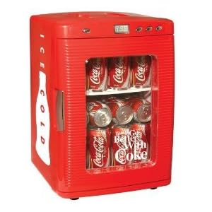 Koolatron KWC-25 Coca-Cola 28-Can-Capacity Portable Fridge with LED Display