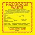 Hazardous Waste Mailing Sticker