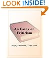 An Essay on Criticism