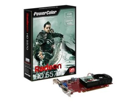 PowerColor ATI Radeon HD5570 1 GB DDR3 VGA/DVI/HDMI PCI-Express Video Card 1 GBD3-H