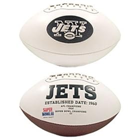 New York Jets Limited Edition Embroidered Signature Series Football from Fotoball