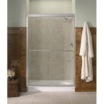 Kohler 70-5/16x56-5/8-59-5/8 Fluence Frameless Crystal Clear Bypass Shower Door K-702206-L-ABV