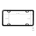 GG Grand General 60415 Black Semi-Gloss Powder Coated License Plate Frame with 4 Holes