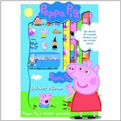 peppa pig reusable paradise sticker set