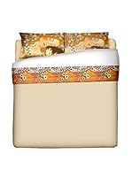 Tele d'autore by MANIFATTURE COTONIERE Juego De Sábanas Klimt La Madre (Oro/Multicolor)