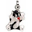 Looney Tunes Sterling Silver Sylvester Pendant