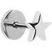 16 Gauge Stainless Steel Star Labret Monroe Tragus
