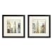 Cityscapes Empire State Building and Chrysler Building Framed Art 2-pc. Set