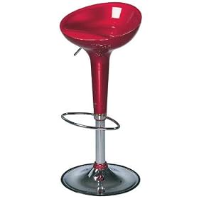 Ventura Backless Stool White Metallic Stainless Steel by Home Decorators Collection