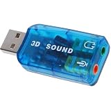 USB 5.1 Stereo Sound Card Adaptor - Windows 7 Compatible