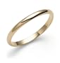 14k Yellow Gold 2mm Plain Half Round Band