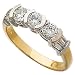Two Tone Classic Ladies Diamond Anniversary Band
