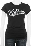 Kansas State Wildcats Women's Purple Tail Sweep Cube T-Shirt