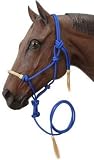 Tough-1 Rawhide Noseband Rope Halter w/ Lead