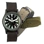 Black Military Watch with 3 Straps Gift Set
