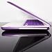 TopCase Metallic Solid PURPLE Hard Case Cover for New Macbook 13" 13.3 White Unibody (A1342/Oct 2009) with Free Mouse Pad