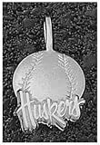 Logo Art Nebraska Cornhuskers Sterling Silver Baseball Pendant