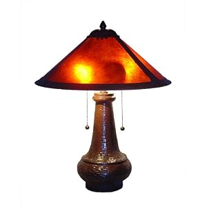 Americana Onion-Shape Mica Table Lamp by 