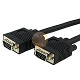 Black VGA Monitor extension Cable Male / Male (15FT / 15 foot) for Xbox 360