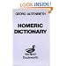 An Homeric Dictionary (Greek Language)