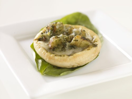 The Perfect Bite Co Cocktail Pizzas- Shrimp And Basil Pesto, 12 Mini Pizzas, 13-Ounce Box... by Appetizers
